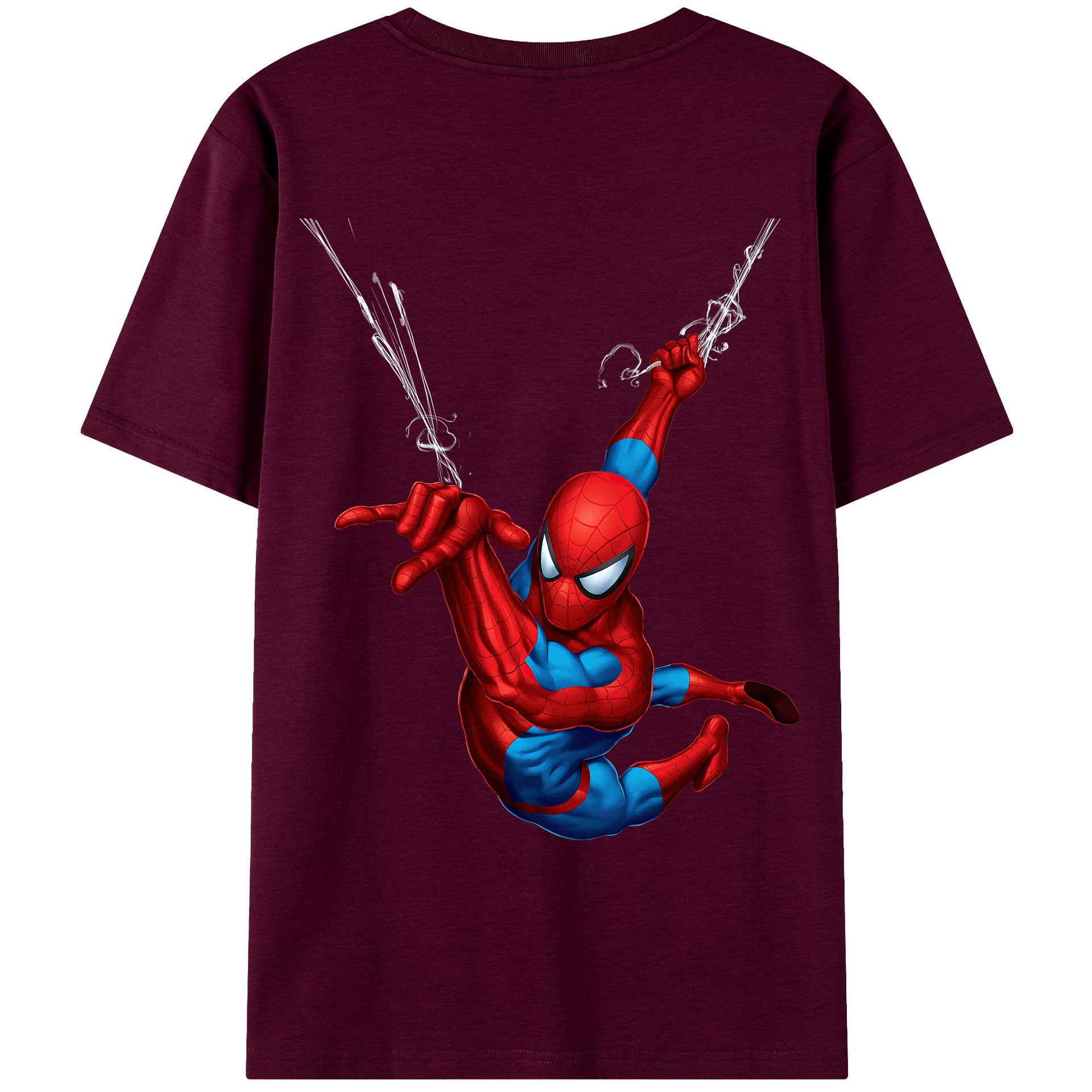 （画像用） Spider Man スパイダーマン レディース半袖Tシャツ(バックプリント)